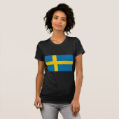 Vlag van Zweden T-shirt (Voorkant volledig)