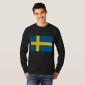 Vlag van Zweden T-shirt (Voorkant volledig)