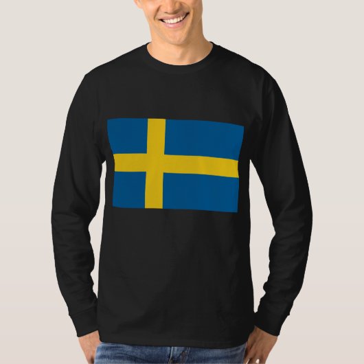 Vlag van Zweden T-shirt (Voorkant)