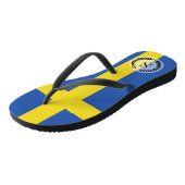 Vlag van Zweden Teenslippers (Schuin)