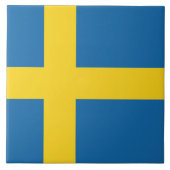 Vlag van Zweden Tegeltje (Voorkant)