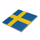 Vlag van Zweden Tegeltje (Zijkant)