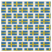 Vlag van Zweden - Tekst bewerken Stof (Swatch)