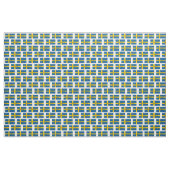 Vlag van Zweden - Tekst bewerken Stof (Fat Quarter)