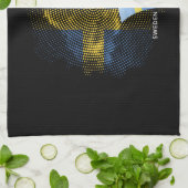 Vlag van Zweden Theedoek (Gevouwen)