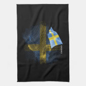 Vlag van Zweden Theedoek (Verticaal)