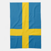 Vlag van Zweden Theedoek (Verticaal)