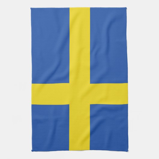 Vlag van Zweden Theedoek (Verticaal)