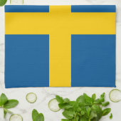 Vlag van Zweden Theedoek (Gevouwen)
