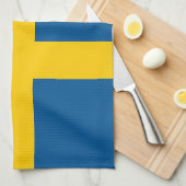 Vlag van Zweden Theedoek (Quarter Fold)