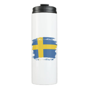 Vlag van Zweden Thermosbeker