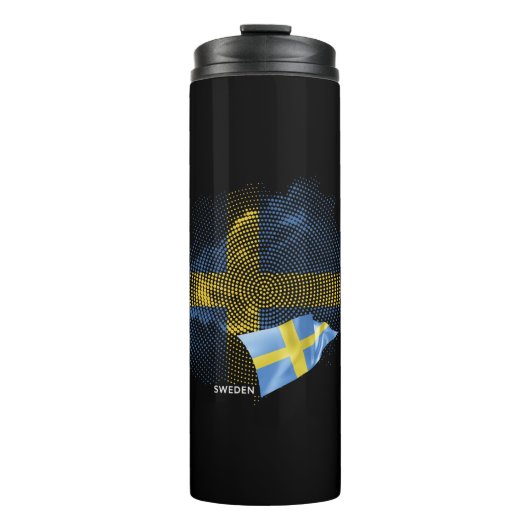 Vlag van Zweden Thermosbeker (Voorkant)