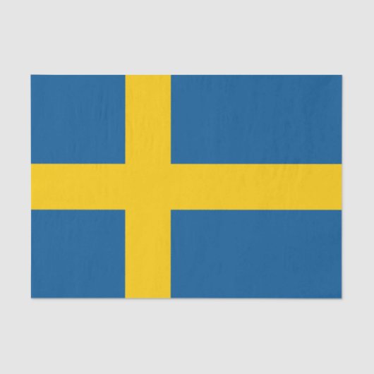 Vlag van Zweden Tissuepapier (Voorkant)