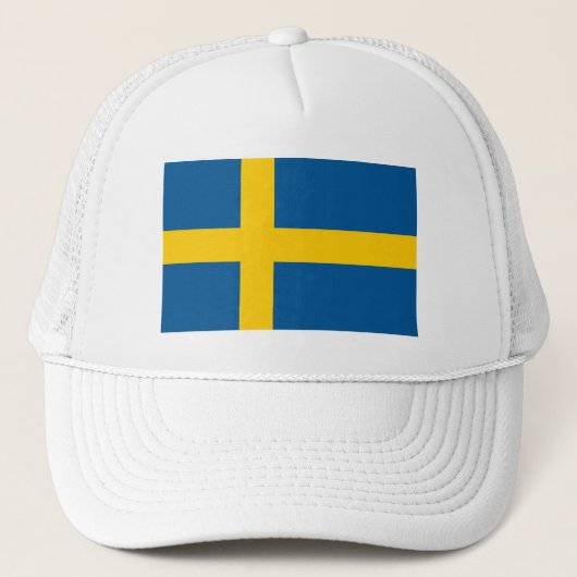 Vlag van Zweden Trucker Pet (Voorkant)