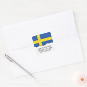 Vlag van Zweden Vierkante Sticker (Envelop)