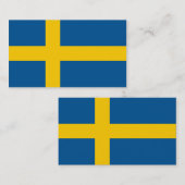 Vlag van Zweden Visitekaartjes (Voorkant / Achterkant)
