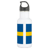 Vlag van Zweden Waterfles (Achterkant)