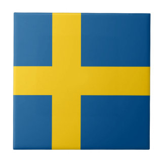 Vlag van Zweedse keramische tegel Tegeltje