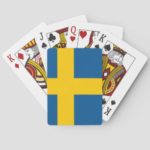 Vlag van Zweedse speelkaarten