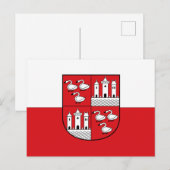Vlag van Zwickau, Duitsland Briefkaart (Voorkant / Achterkant)