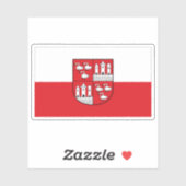 Vlag van Zwickau, Duitsland Sticker (Vel)