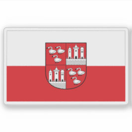 Vlag van Zwickau, Duitsland Sticker