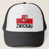 Vlag van Zwickau, Duitsland Trucker Pet (Voorkant)