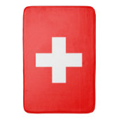 Vlag van Zwitserland Badmat (Voorkant Verticaal)