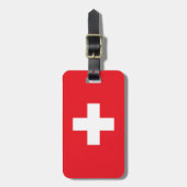Vlag van Zwitserland Bagagelabel (Voorkant verticaal)