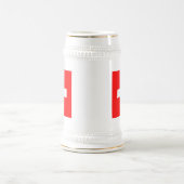 Vlag van Zwitserland Bierpul (Center)