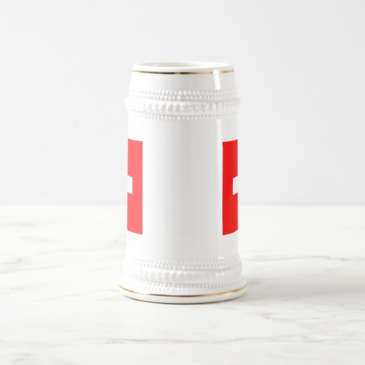 Vlag van Zwitserland Bierpul (Center)