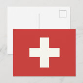 Vlag van Zwitserland Briefkaart (Voorkant / Achterkant)