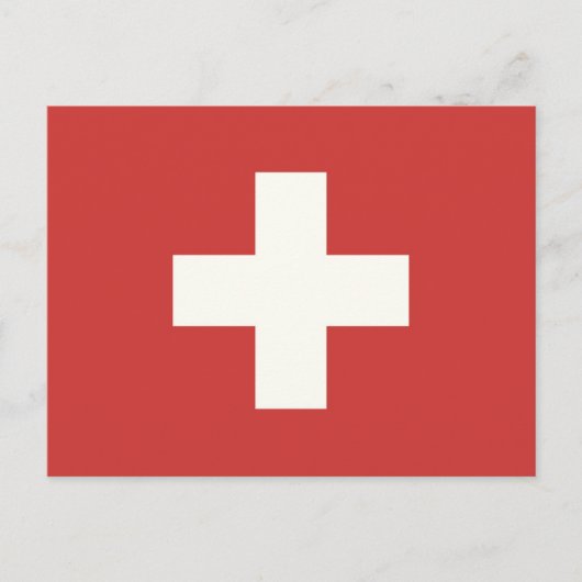 Vlag van Zwitserland Briefkaart (Voorkant)
