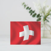 Vlag van Zwitserland Briefkaart (Staand voorkant)
