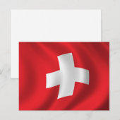 Vlag van Zwitserland Briefkaart (Voorkant / Achterkant)