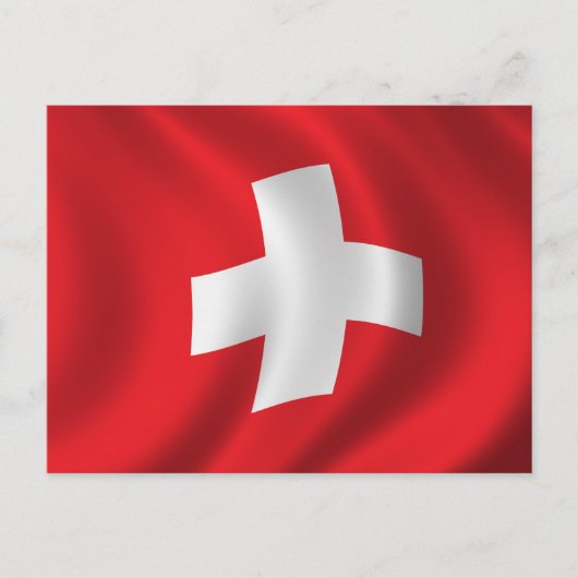 Vlag van Zwitserland Briefkaart (Voorkant)