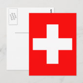 Vlag van Zwitserland Briefkaart (Voorkant / Achterkant)