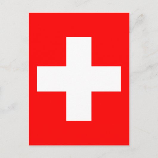 Vlag van Zwitserland Briefkaart (Voorkant)