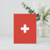 Vlag van Zwitserland Briefkaart (Staand voorkant)