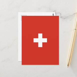 Vlag van Zwitserland Briefkaart