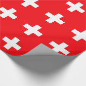 Vlag van Zwitserland Cadeaupapier (Hoek)