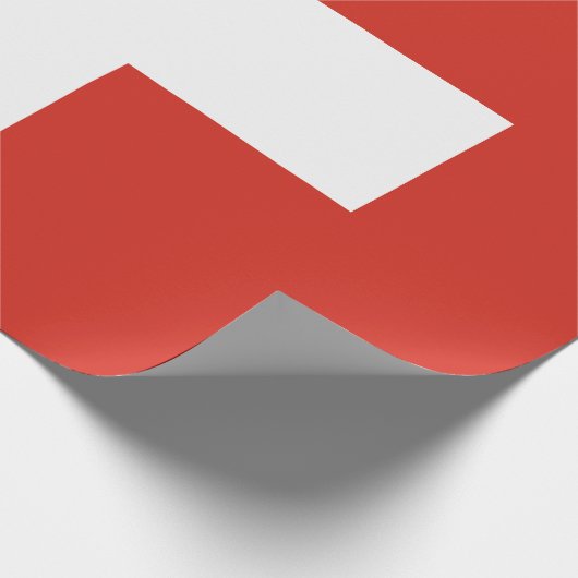 Vlag van Zwitserland Cadeaupapier (Hoek)