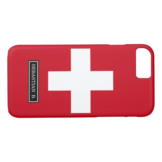 Vlag van Zwitserland Case-Mate iPhone Case (Achterkant (Horizontaal))