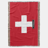 Vlag van Zwitserland Deken (Voorkant Verticaal)