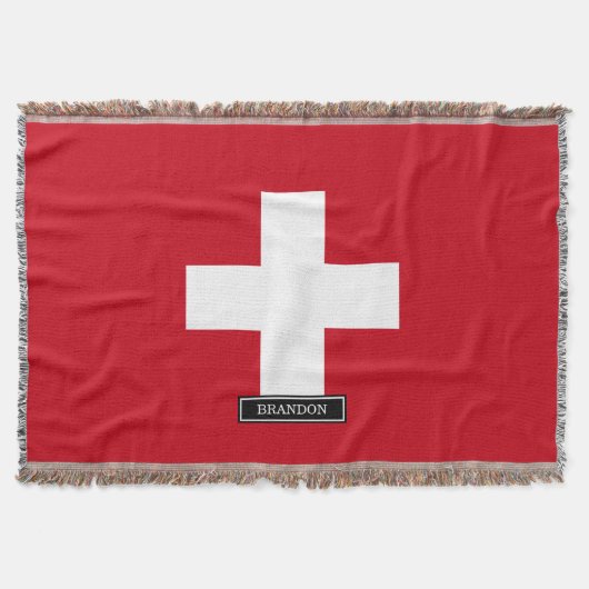 Vlag van Zwitserland Deken (Voorkant)