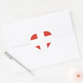 Vlag van Zwitserland - Die Nationalflagge der Schw Hart Sticker (Envelop)