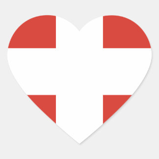 Vlag van Zwitserland - Die Nationalflagge der Schw Hart Sticker