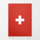 Vlag van Zwitserland Drieluik Kaart (Cover)