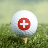 Vlag van Zwitserland Golfballen (Insitu Shirt)