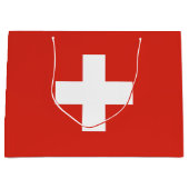 Vlag van Zwitserland Groot Cadeauzakje (Voorkant)